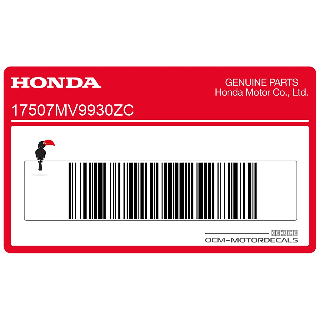 Honda CBR600F HURRICANE Kraftstofftank CBR Aufkleber rechte Seite OEM 17507MV9930ZC