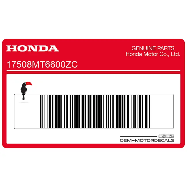 Honda CBR600F HURRICANE Fuel Tank Stripe OEM 17508MT6600ZC