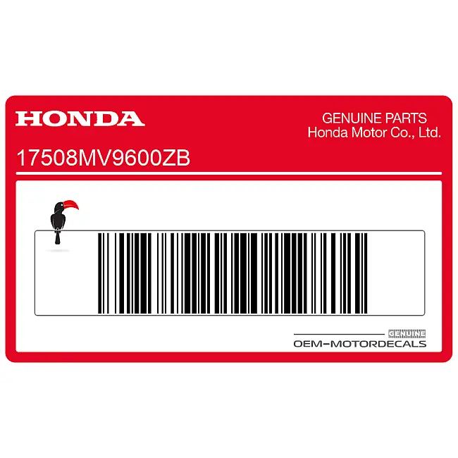 Honda CBR600F Hurricane naklejka na zbiornik paliwa OEM 17508MV9600ZB