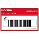Gráfico de pegatina de carenado izquierdo Honda CBR600F HURRICANE Lado Izquierdo OEM 17514MAL600ZB