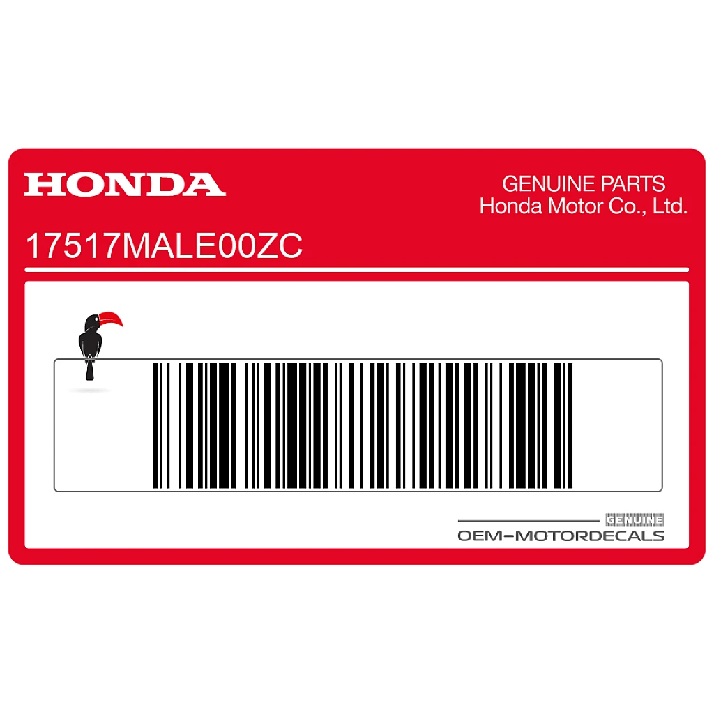 Honda CBR600F HURRICANE Autocollant Carénage Cockpit Gauche Côté Gauche OEM 17517MALE00ZC