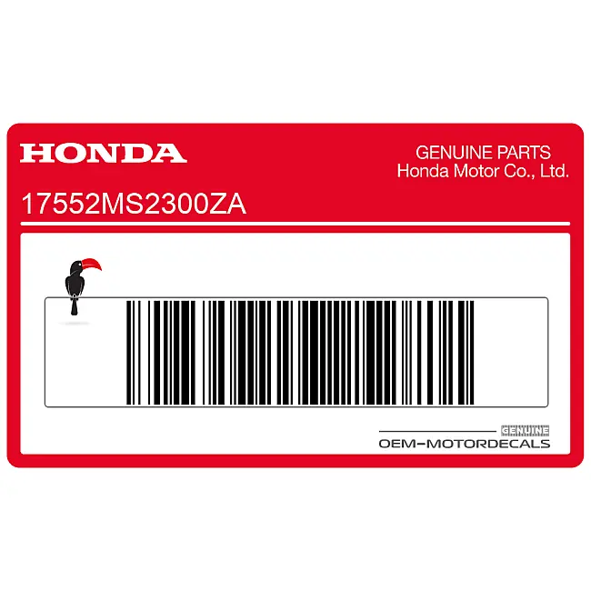 Honda CBR1000F Pegatina CBR para depósito Lado Izquierdo OEM 17552MS2300ZA