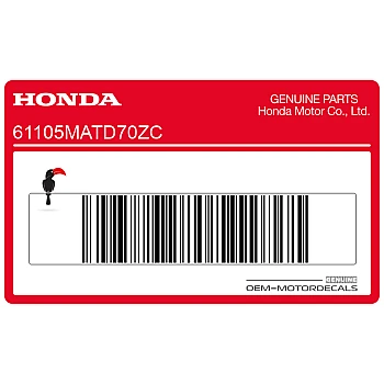 Naklejka na przedni błotnik