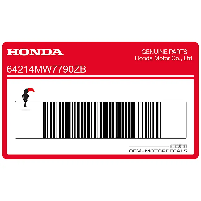 Honda CBR1000F Pegatina Carenado Central CBR OEM 64214MW7790ZB