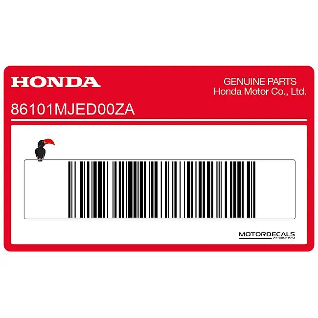 Honda CBR650F Parabrezza HONDA Logo Adesivo OEM 86101MJED00ZA