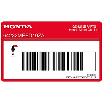 Front cowling decal, right side