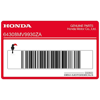 Naklejka na osłonę boczną, prawa strona