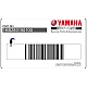 Yamaha YZF-R1 Airbox deksel World GP 50th Anniversary Embleem OEM 1KB283150100