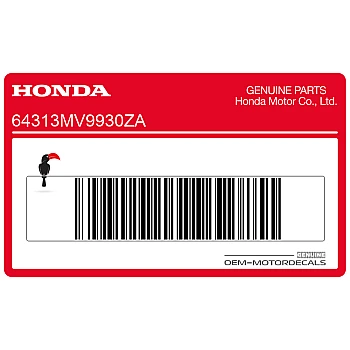 Naklejka na osłonę boczną, prawa strona