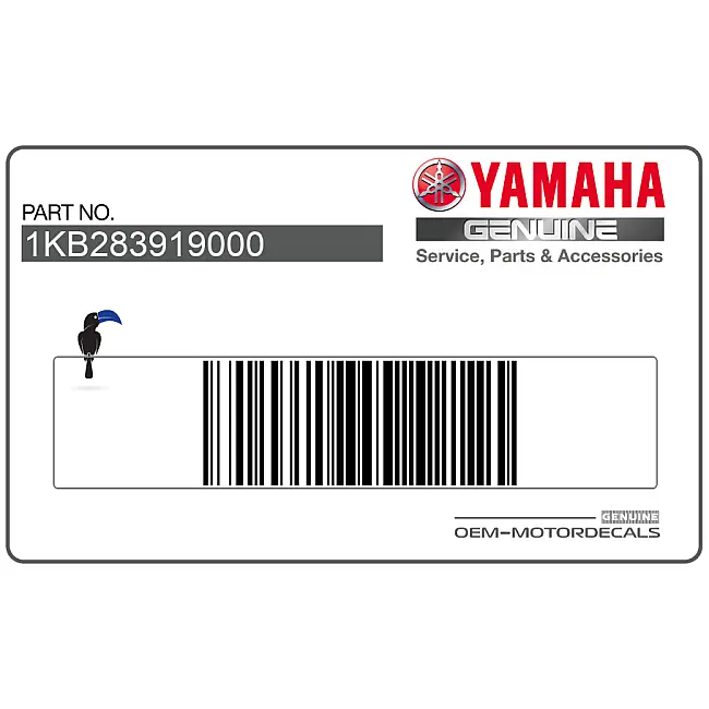 Yamaha YZF-R1 Middle Cowling R1 Graphic Left Side OEM 1KB283919000