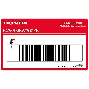 Zijpaneel sticker, linkerkant