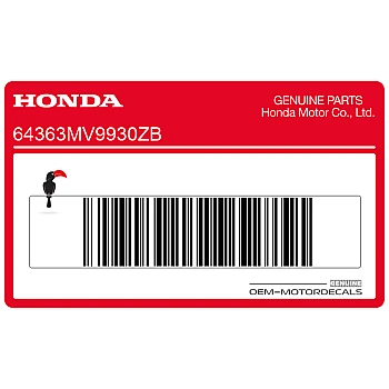 Zijpaneel sticker, linkerkant