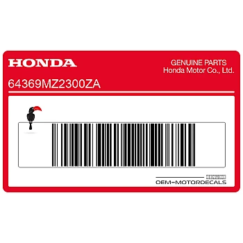 Autocollant de panneau latéral, côté gauche