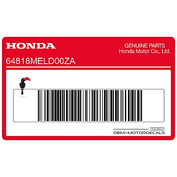 Naklejka na osłonę boczną, lewa strona