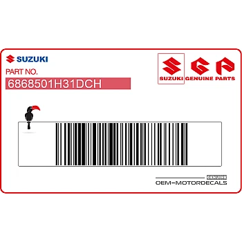 Rechter zijkuip GSX-R grafische sticker, rechterkant