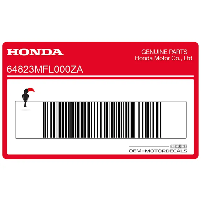 Honda CBR1000RR Fireblade Autocollant Réservoir Gauche OEM 64823MFL000ZA