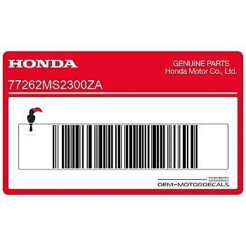 Kontpaneel sticker, linkerkant