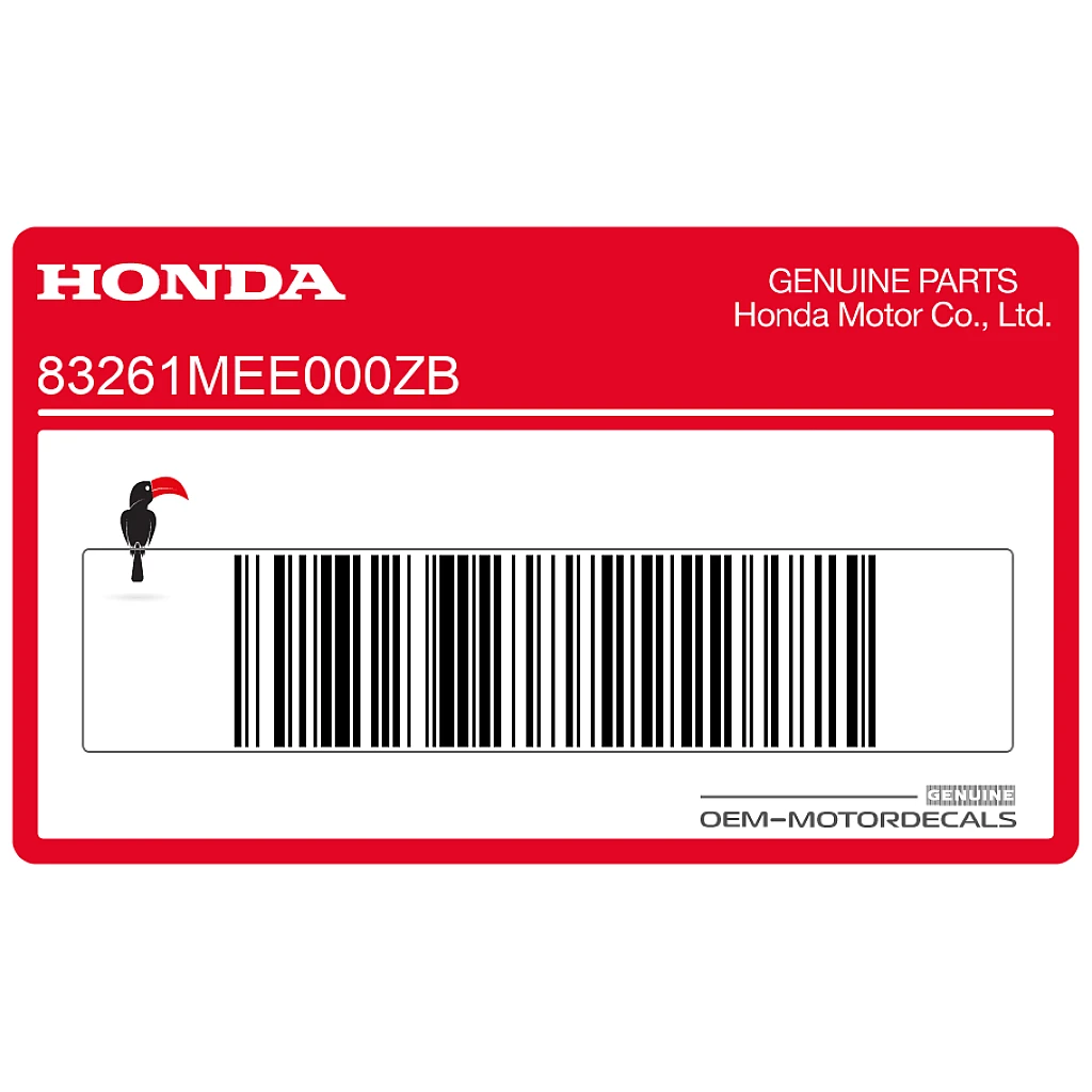 Honda CBR600RR Emblemat HONDA na zbiornik paliwa prawa strona OEM 83261MEE000ZB