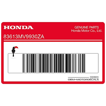 Naklejka na tylną owiewkę / zadupek, prawa strona