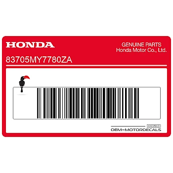 Heckverkleidung Aufkleber, Linke Seite