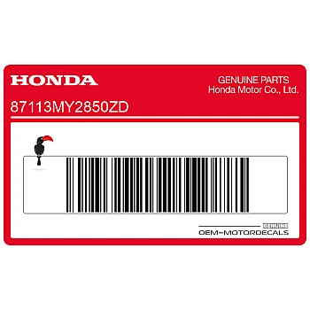 Zijpaneel sticker, rechterkant