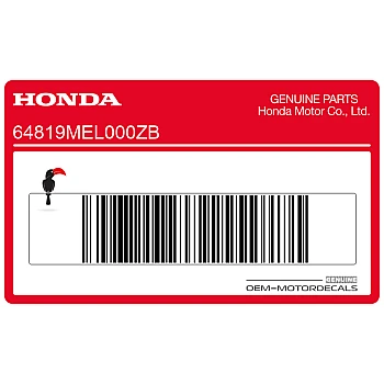 Belly pan decal