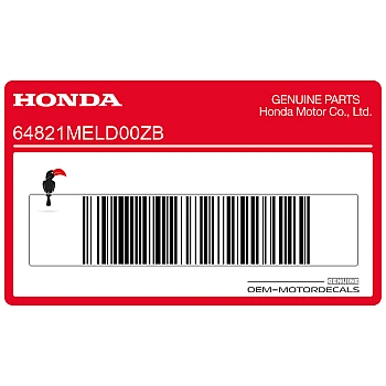 Side cowling decal, right side