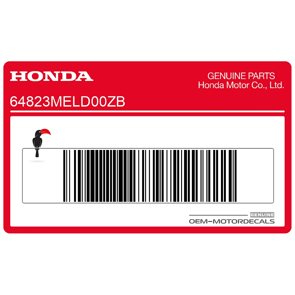 Adesivo Carenatura Centrale Destra Honda CBR1000RR Fireblade OEM 64823MELD00ZB