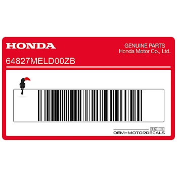 Belly pan decal, left side