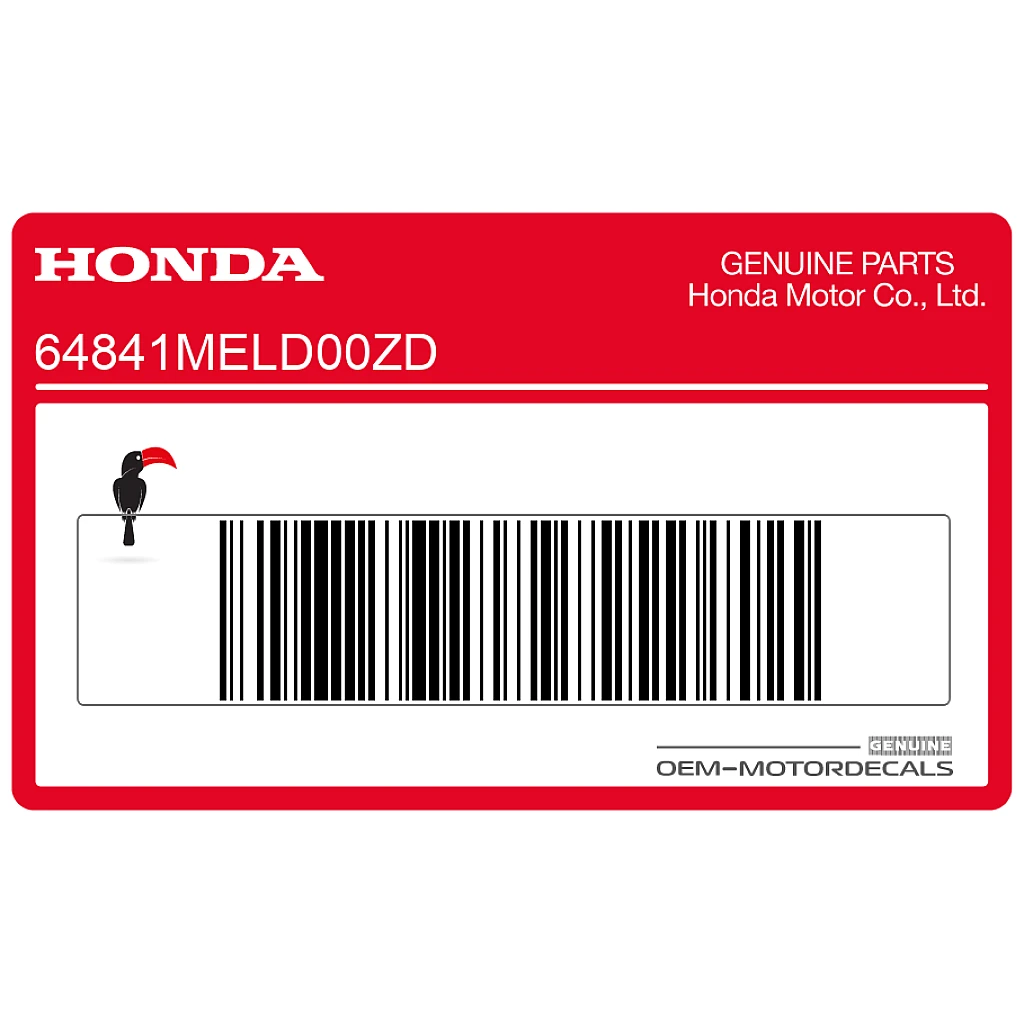 Adesivo codone posteriore Honda CBR1000RR Fireblade OEM 64841MELD00ZD
