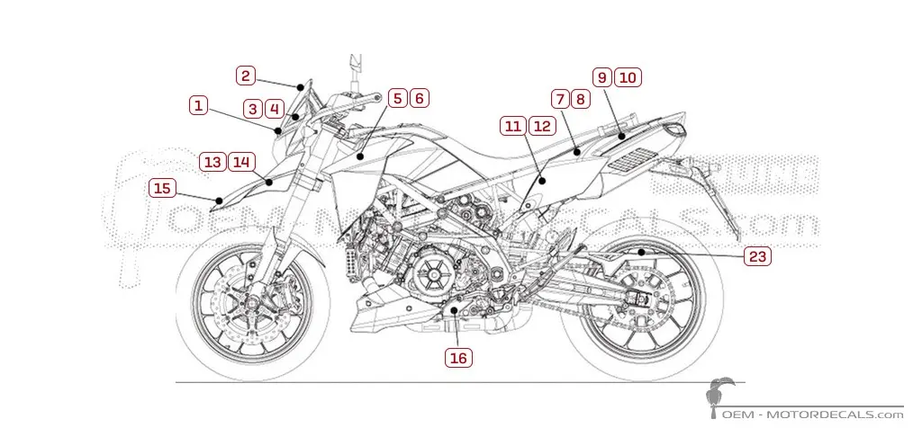 Adesivi per Aprilia DORSODURO 1200 2010 - Nero • Aprilia Adesivi OEM Adesivi per Aprilia DORSODURO 1200 2010 - Nero • Aprilia Adesivi OEM