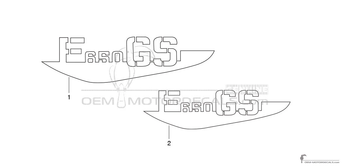Aufkleber für BMW F650GS 2006 - Silber • BMW OEM-Aufkleber