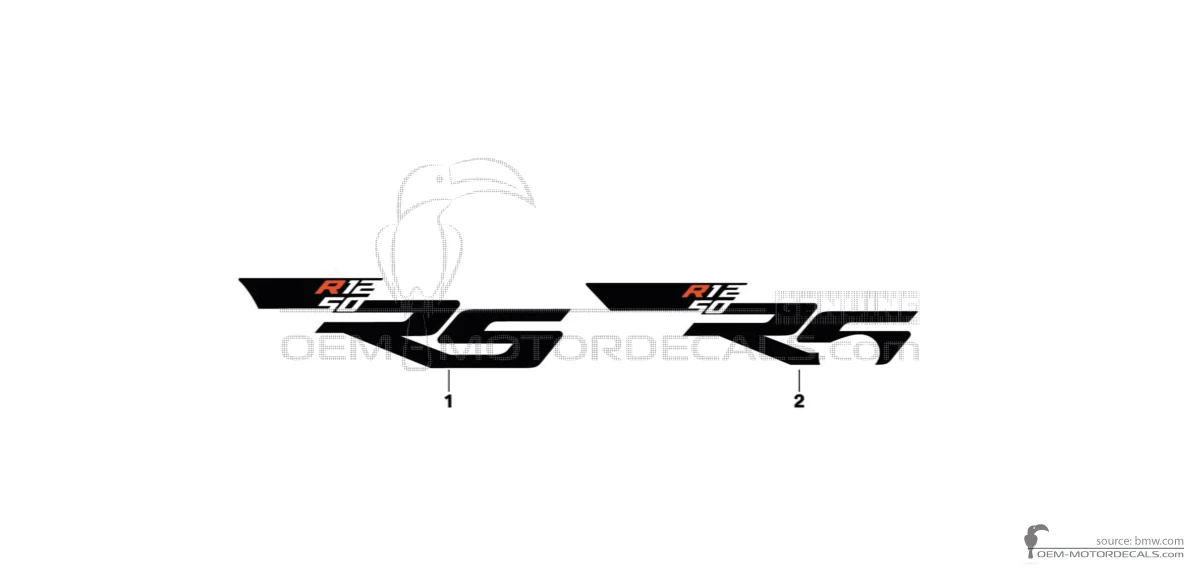Naklejki do BMW R1250RS 2024 - Biały • BMW Naklejki OEM