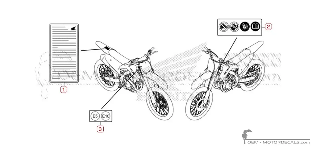 Decals for Caution labels • Honda OEM Decals Decals for Caution labels • Honda OEM Decals