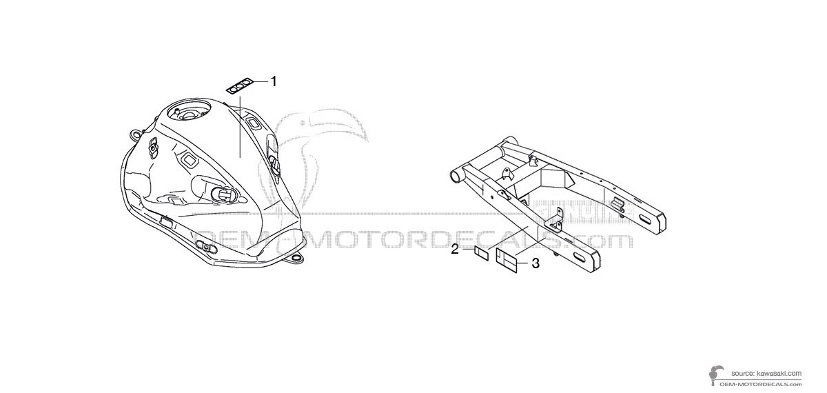 Decals for Kawasaki Z800 - Caution labels • Kawasaki OEM Decals