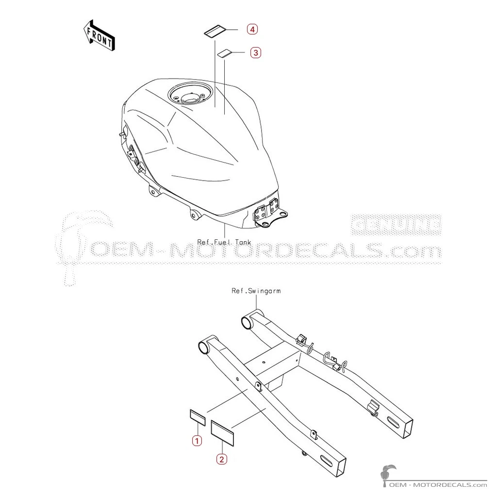 Naklejki ostrzegawcze dla ELIMINATOR 500 2024 • Kawasaki Naklejki OEM Naklejki ostrzegawcze dla ELIMINATOR 500 2024 • Kawasaki Naklejki OEM