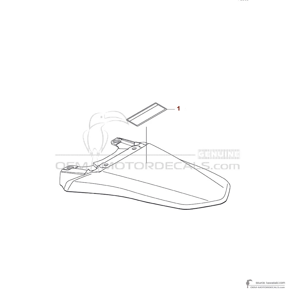 Naklejki do Kawasaki KLX230 2020 - Etykiety ostrzegawcze • Kawasaki Naklejki OEM