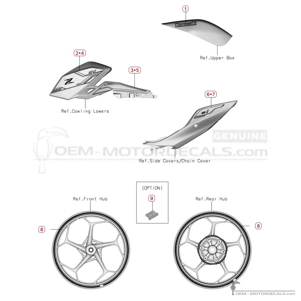 Aufkleber für Kawasaki Z E-1 2024 • Kawasaki OEM-Aufkleber Aufkleber für Kawasaki Z E-1 2024 • Kawasaki OEM-Aufkleber