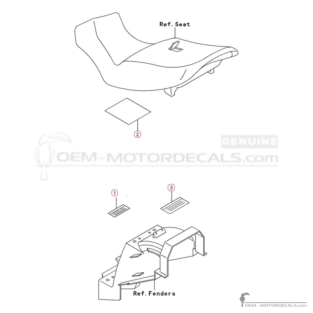 Naklejki do Naklejki ostrzegawcze • Kawasaki Naklejki OEM Naklejki do Naklejki ostrzegawcze • Kawasaki Naklejki OEM