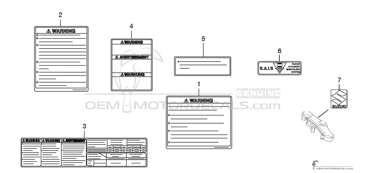 Suzuki GS1000 L PL1288-20. Side Cover Emblems Badges