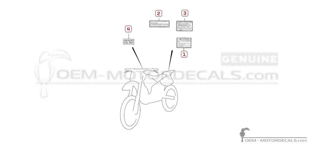 Decals for Caution labels • Suzuki OEM Decals