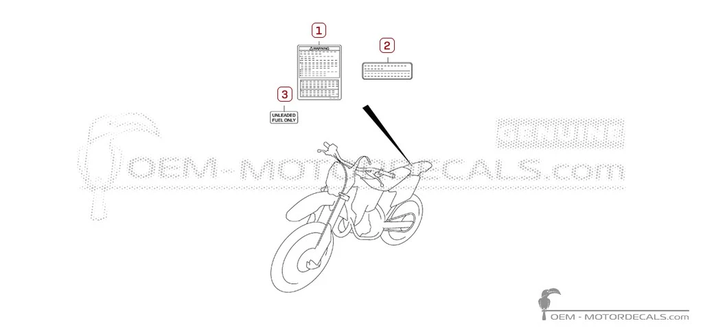 Decals for Caution labels • Suzuki OEM Decals