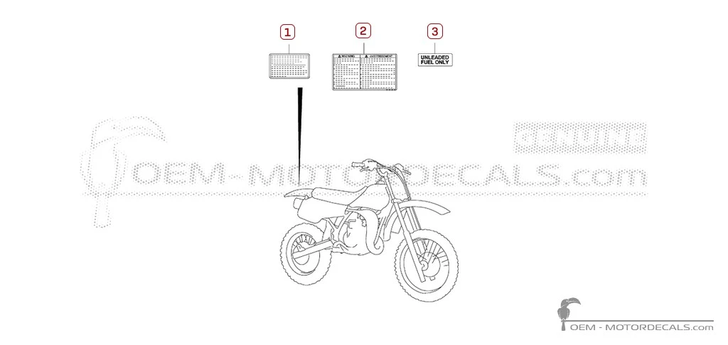Naklejki do Naklejki ostrzegawcze • Suzuki Naklejki OEM