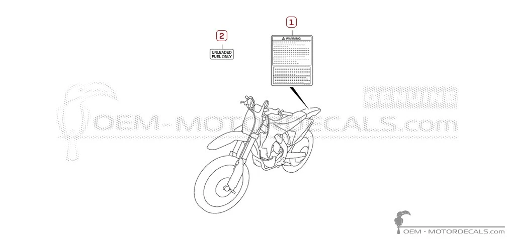 Decals for Caution labels • Suzuki OEM Decals