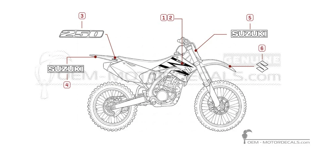 Decals for Caution labels • Suzuki OEM Decals