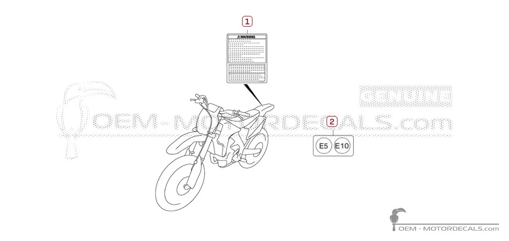 Decals for Caution labels • Suzuki OEM Decals