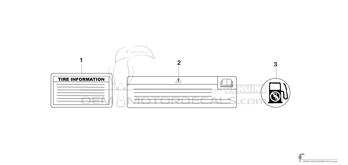 Decals for Yamaha FZ1N - Caution labels • Yamaha OEM Decals