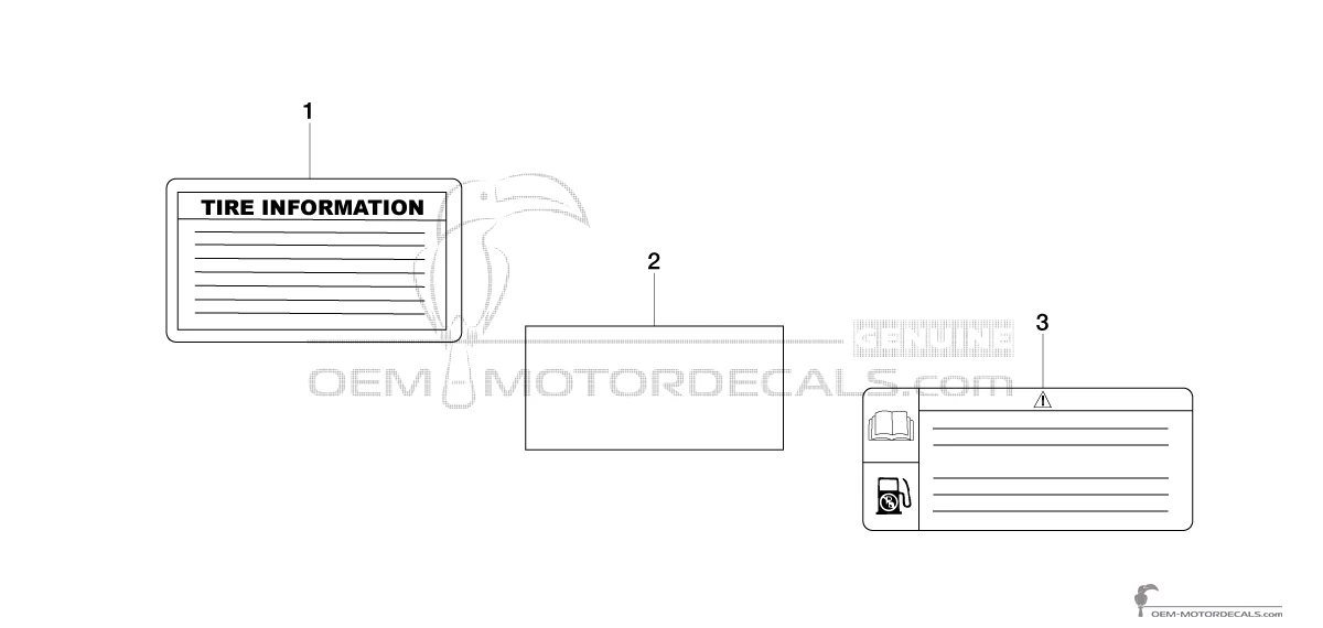 Decals for Yamaha FZ8S FAZER - Caution labels • Yamaha OEM Decals