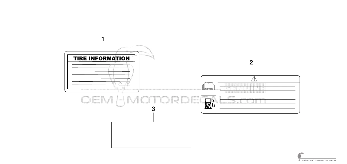 Decals for Yamaha TDM900 - Caution labels • Yamaha OEM Decals