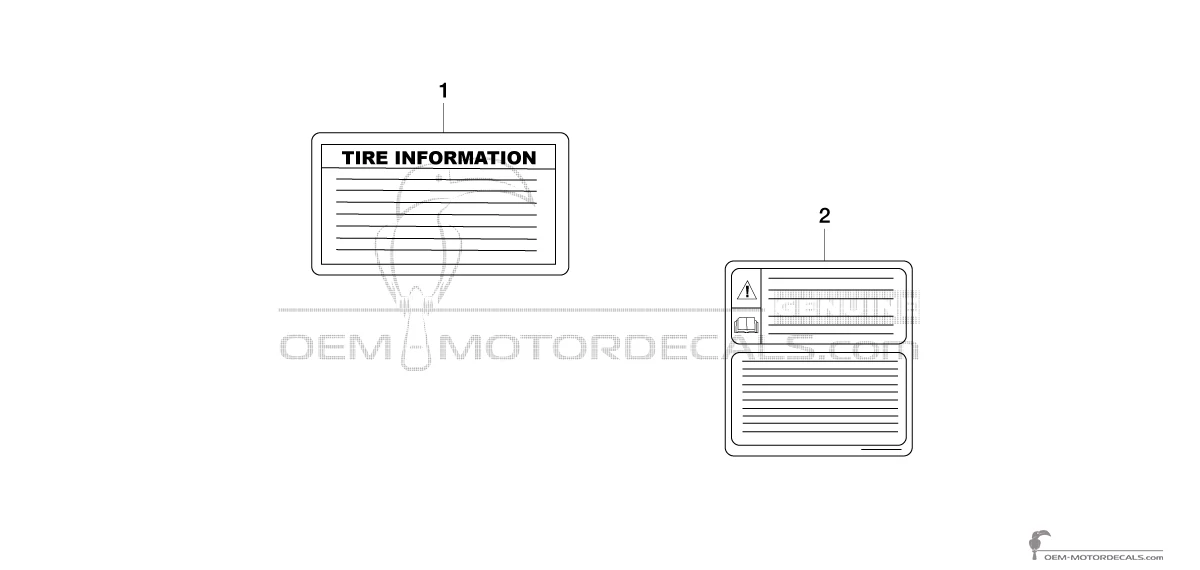 Decals for Yamaha YZF R6 - Caution labels • Yamaha OEM Decals